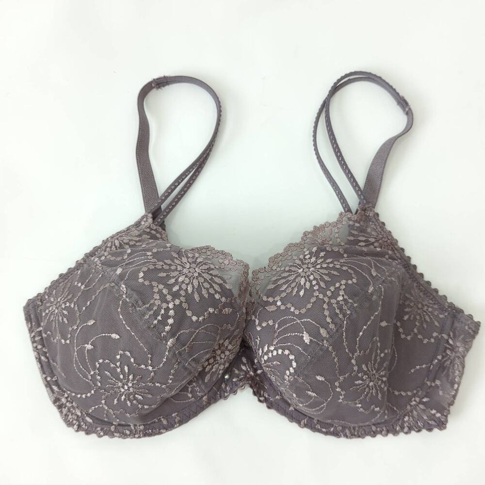 Marie Jo Women's Lace Floral Embroidered Underwire Bra Foam‎ Cup 34D Luxury UK